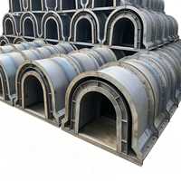Moule en acier préfabriqué pour fossé de drainage en béton, assemblage de gabarit de composant en ciment à forme spéciale en arc combiné