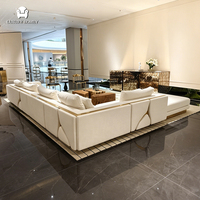 Ensemble de canapés en velours haut de gamme, luxueux et confortable, meubles complets pour salon, pour grands espaces, style italien