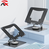 Support pour ordinateur portable avec logo personnalisé Ergonomique 360 °   Support d'ordinateur portable rotatif en métal pliable
