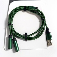 Nuevo Cable Divisor de Audio USB a 3.5mm 1 a 2 para Auriculares, para Computadora de Escritorio y Portátil, Cable de Audio Popular