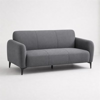 Canapé inclinable en velours de style nordique, design français, minimaliste, en éponge, pour villa, appartement, salon
