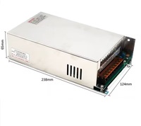 Alimentation à découpage S-500-110 S-600-110 500W 600W, entrée CA 220V vers sortie CC 110V 4.5A