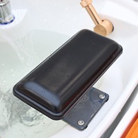Coussin plat en latex souple pour lit de lavage de cheveux, accessoires de spa capillaire pour salon
