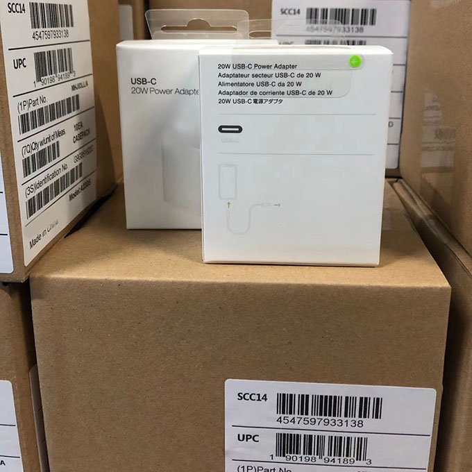 Зарядное устройство сетевое с разъемом типа c, 20 Вт, для iPhone 12 Pro Max 11 7 8