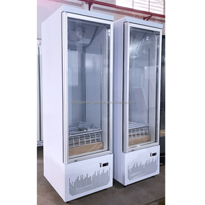 Enfriador comercial de exhibición de bebidas verticales de una sola temperatura para cerveza y refrescos Refrigerador de una sola puerta con capacidad de 500L - Product Image 1
