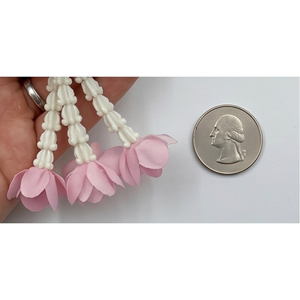 Guirnalda de Flores Artificiales Rosadas y Blancas, Decorativa, Colgante, para Bodas, Festivales, Templos, Decoración de Entrada de Casa - Product Image 4