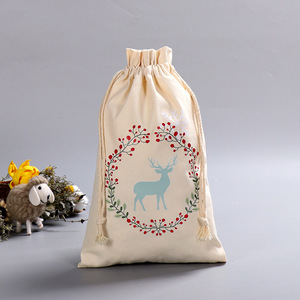 Bolsa de Gimnasio Reutilizable de Lona de Algodón Natural Personalizada de Alta Calidad con Cordón - Product Image 4