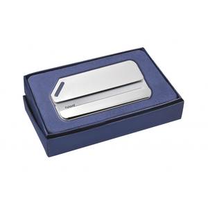 <b>Luggage</b> Tag 43x79 Mm Metal With Leather <b>Strap</b> Name Plate - Product Image 2