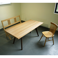 Meubles de maison modernes nordiques tables de cuisine en bois de hêtre 6 personnes table de salle à manger en bois massif banquet