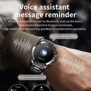Montre connectée sportive AK63 1,43'' AMOLED avec assistant vocal IA 2026, moniteur de fréquence cardiaque et de santé, montre intelligente AK63 - Product Image 4