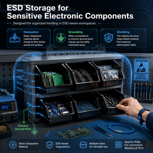 Envío <span class=keywords><strong>Gratis</strong></span>: Contenedores de Almacenamiento Conductivos Seguros, Cajas Antiestáticas de Espuma Corstat, Estante para <span class=keywords><strong>Corel</strong></span> <span class=keywords><strong>Draw</strong></span>, Caja ESD para PCB - Product Image 5