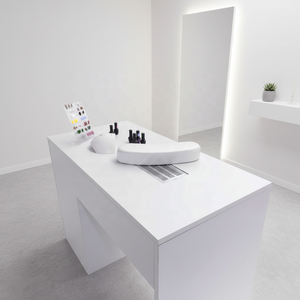 Mesa de Manicura Moderna de Madera Multifuncional para Salón de Belleza, Sin Ventilador, con Cojín para Manos, Ecológica - Product Image 5