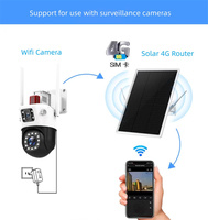 Panneau solaire Portable 15W 24/7 travail routeur sans fil Wi-Fi 4G LTE avec emplacement pour carte Sim pour une utilisation en extérieur Style caméra PTZ CCTV