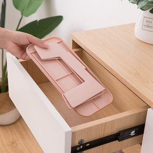 Étagère à chaussures en plastique pliable et réglable à double couche, organisateur de rangement pour chaussures, économiseur d'espace pour la maison et le placard, blanc, rose, gris, vert - Product Image 2