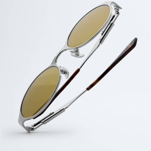 Gafas de Sol Bottega BV con Marco Metálico Ovalado, Protección UV, Gafas de Moda para Hombre y Mujer, para Conducir al Aire Libre, Uso Diario, Veneta - Product Image 3