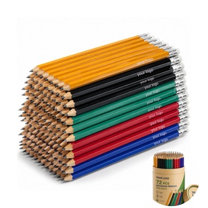 Set di Matite in Legno Nero di Alta Qualità, Facili da Affilare, Matite Rotonde, Cancelleria Personalizzata di Lusso per Scuola, Ufficio e <span class=keywords><strong>Disegno</strong></span> - Product Image 1