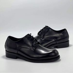 Classic Pointed Toe <b>Men</b> Oxford <b>Dress</b> Shoes Genuine Leather Business Formal Office Shoes Support Custom Logo Wholesale - Product Image 3