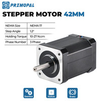 Moteur pas à pas hybride triphasé PrimoPal NEMA 17 42 mm 1,2 degré 3 fils à couple élevé pour l'automatisation industrielle