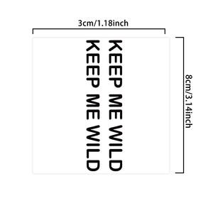 Scritta artistica inglese tatuaggio temporaneo Semi permanente tatuaggio impermeabile per 2 settimane realistico tatuaggio a base di erbe per il corpo - Product Image 1