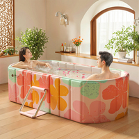 Baignoire pliable en vente chaude - Conception écologique en PVC, gain de place pour la salle de bain à domicile et les voyages |   Convient aux adultes, aux enfants et aux personnes âgées