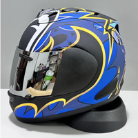 Casque intégral de moto AR*I, coque ABS double face, certifié DOT pour la conduite adulte