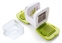 Presse-ail et gingembre miniature en acier inoxydable vert Shunxinyi, trancheuse en cube, moulin à main, durable, pour légumes et fruits
