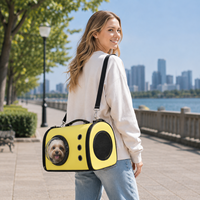 Sac de transport pour animaux de compagnie, sac à bandoulière pour chat et chien, fermeture éclair, respirant, PU+Acrylique+Polyester, 6kg/5kg, sac de transport pour animaux de compagnie, sac à bandoulière