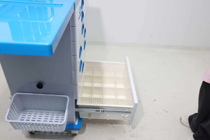 รถเข็นแพทย์เ<span class=keywords><strong>ค</strong></span>ลื่อนที่อเนกประ<span class=keywords><strong>ส</strong></span>งค์สำหรับห้องผ่าตัดฉุกเฉินและวางยา<span class=keywords><strong>ส</strong></span>ลบ - Product Image 2