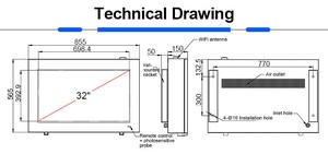 Treo tường 2500 nits độ sáng cao <span class=keywords><strong>32</strong></span> inch IP65 Panel LCD Máy nghe nhạc quảng cáo ngoài trời màn hình hiển thị - Product Image 6