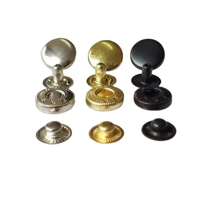 Factory customized color metal snap button for clothing