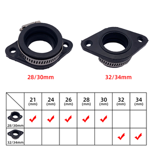 Koso Oko Motorfiets Carburateur Adapter Inlaat Pijp Carburador Voor <span class=keywords><strong>110</strong></span>-160cc Motor Voor Pwk 32/34Mm Fit Body Systemen Voor - Product Image 3