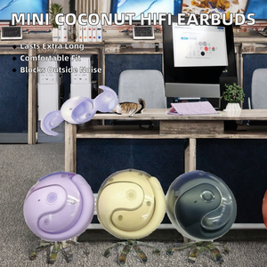 Écouteurs stéréo HIFI Mini Coconut 2025, autonomie ultra longue, BT5.3, ANC, contrôle tactile LED, design ergonomique, confortables pour le sommeil - Product Image 2