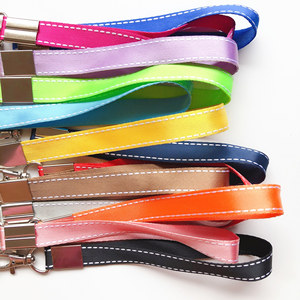 Spot Solid Color 15mm Mobile Phone Wrist Short Lanyard Wide Version Anti-Lost Case Pendant Key Hanging Rope Polyester