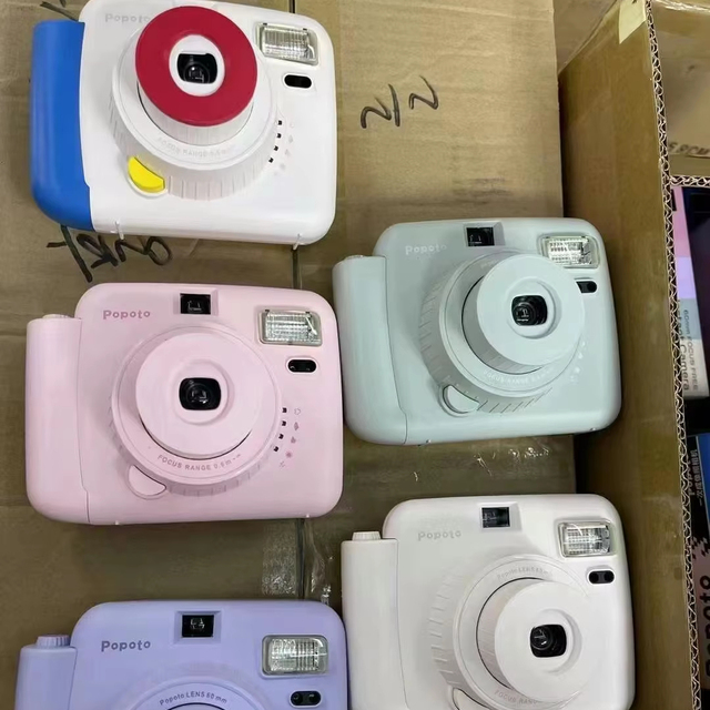 Children's Camera with Color Printing Can Shoot Children's Gift Mini Toy Camera Photos Video Digital Instant Camera