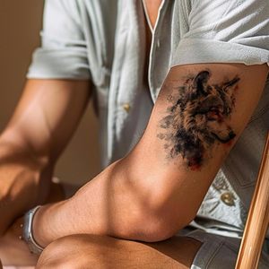 <span class=keywords><strong>Brazo</strong></span> grande Acuarela Animales <span class=keywords><strong>Tatuajes</strong></span> <span class=keywords><strong>Pequeños</strong></span> Animales Tatuaje Pegatinas para Hombres y Mujeres - Product Image 3