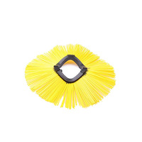Brosse de balayage de cheminée de route d'arbre en plastique de fabricants professionnels pour nettoyer la brosse de neige