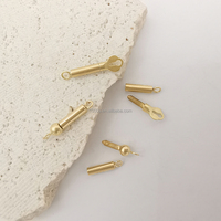 1000S Fermoirs et breloques en or jaune véritable 18K, personnalisés, en gros, pour bracelets, colliers, crochets et accessoires de chaîne, Guangdong Mould