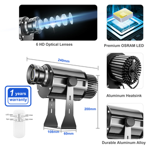 TMUT 25W Indoor LED Logo <b>Projector</b> Floor Lamp Door <b>Light</b> Gobo <b>Projector</b> IP44 Ra85 8500K - Product Image 2