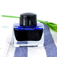 Vente en gros 15ml 30ml vide Transparent verre à encre rectangulaire 1oz stylo à plume carré bouteille d'encre