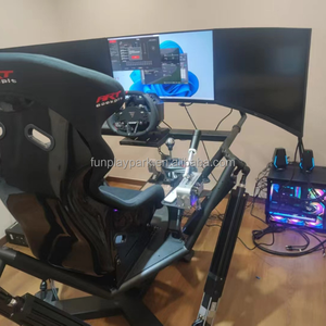 Гоночное кресло-симулятор 5060Ti 5070Ti из стекловолокна с тремя экранами для VR-гонок, для домашнего, коммерческого, аэропортового и школьного использования - Product Image 3