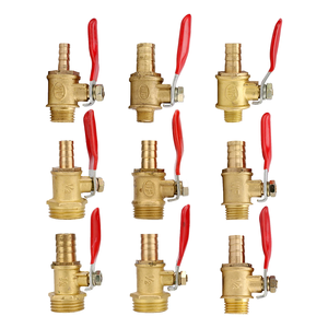 Valvole pneumatiche in ottone valvola a sfera per raccordo Push Fit attacco rapido 1/8 1/4 3/8 1/2 pollici filo maschio valvola a sfera in ottone - Product Image 5