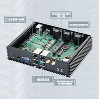 Computadora Industrial Mejorada Intel Core I7 10510U 6 * COM Soporte RS232/422/485 Acuerdo DDR4 Slot Max 32GB Mini Pc