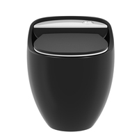 Salle de bain en céramique de couleur noire moderne chinoise, lavage en une pièce Wc s-trap cuvette toilette