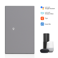 Interrupteur intelligent sans condensateur US Zigbee 3.0 avec protection contre la foudre, compatible Google Assistant pour le contrôle des scènes de rideaux lumineux