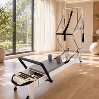 Tour de Pilates en alliage d'aluminium de qualité professionnelle avec système de poulies à corde réglable et planche à ressort pour studio de fitness et usage domestique