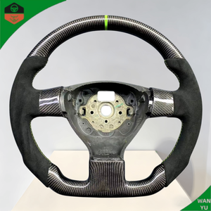 Pour <span class=keywords><strong>Caddy</strong></span> MK3, pièces automobiles, accessoires intérieurs <span class=keywords><strong>de</strong></span> voiture, volant <span class=keywords><strong>de</strong></span> <span class=keywords><strong>course</strong></span> personnalisé en fibre <span class=keywords><strong>de</strong></span> carbone véritable - Product Image 4