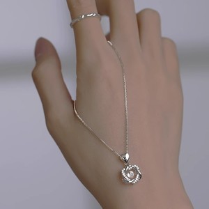 Six Pointed Star Necklace For Women Tibetan Silver Pendant Geometric Design Gift Jewelry - Product Image 2