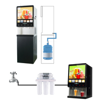 Distributeur automatique de boissons 50S(3+2) pour jus froid et café chaud, distributeur automatique de café, utilisation en restaurant