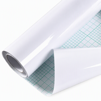 Rollo de Película de Laminación en Frío de PVC Transparente, Autoadhesiva, Brillante y Mate, con Reverso Amarillo y Blanco, Material Impermeable para Pósteres de Formato Ancho