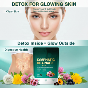 Complément de drainage lymphatique 21-en-1, formule à base de plantes, 4275 mg, capsules de gel mou détoxifiantes antioxydantes pour le soutien immunitaire des adultes - Product Image 5